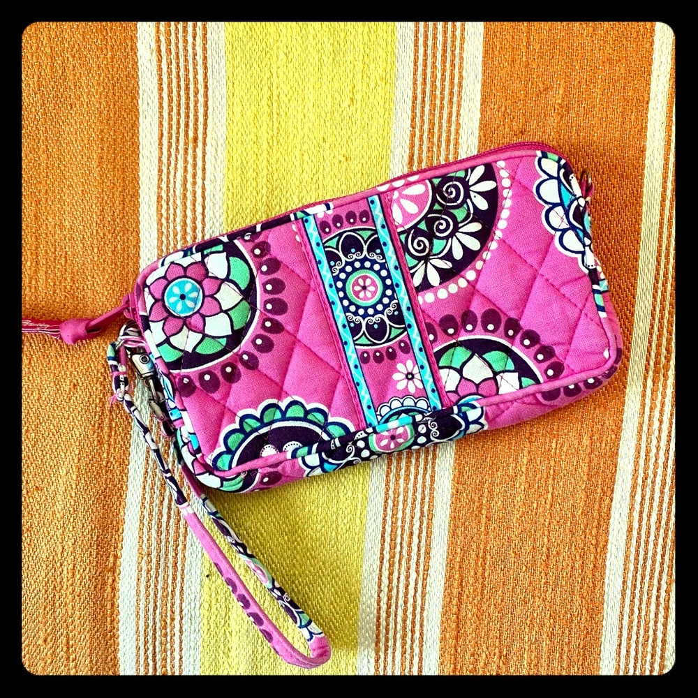 Vera Bradley Retired Pink Cupcake Wristlet